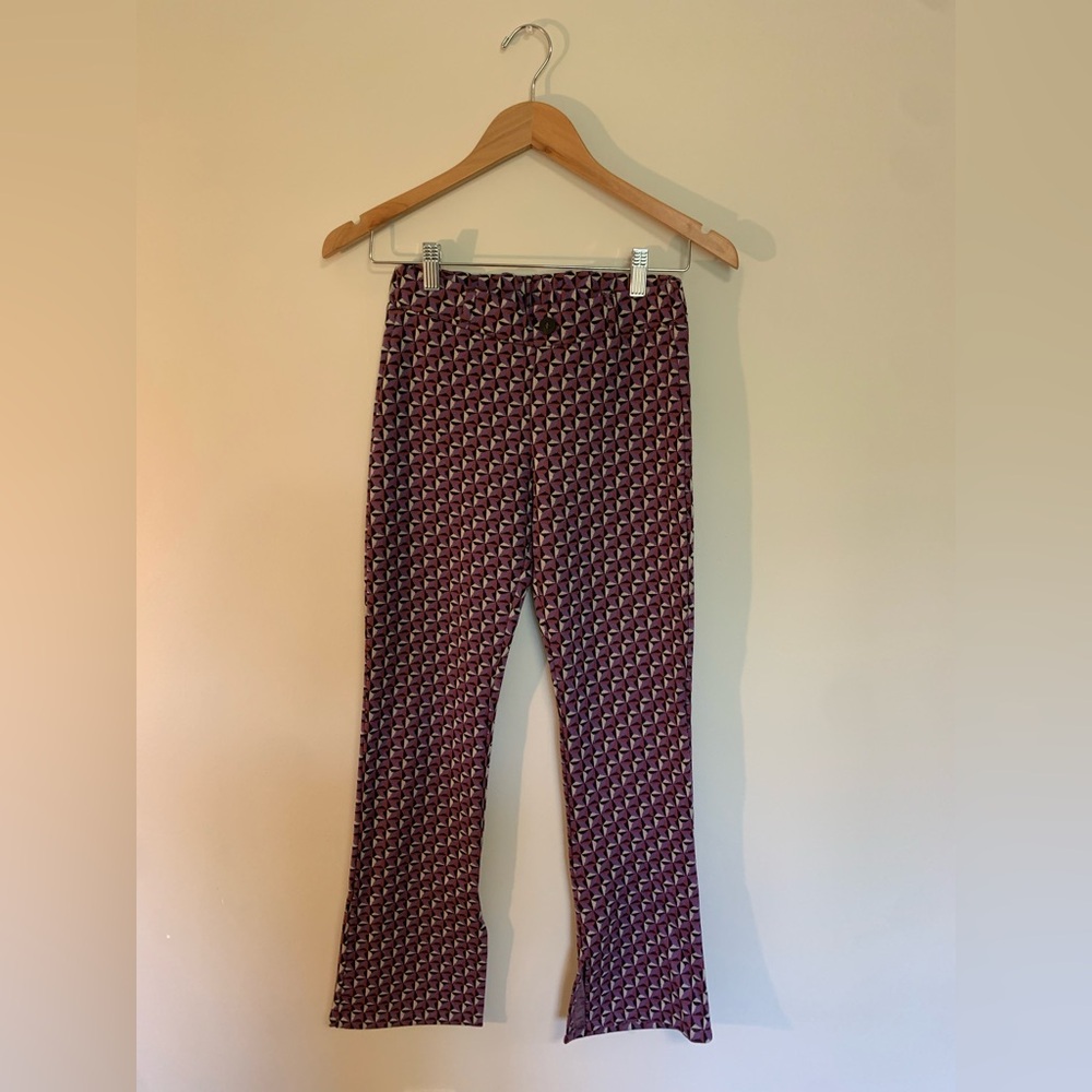 Zara Purple and White Patterned Fabric